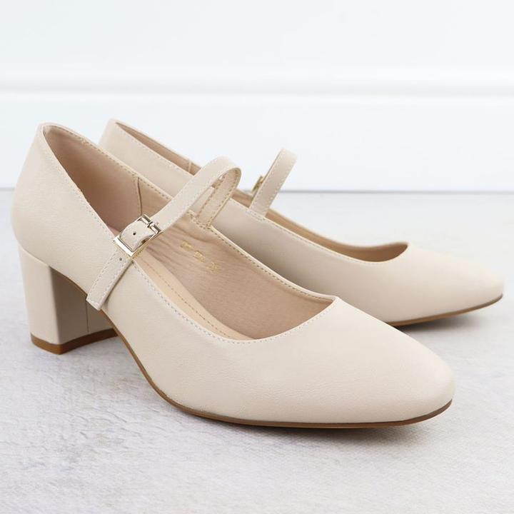 Produktbild Leone Nude low-heeled pumps with strap Sergio PB176 (40)