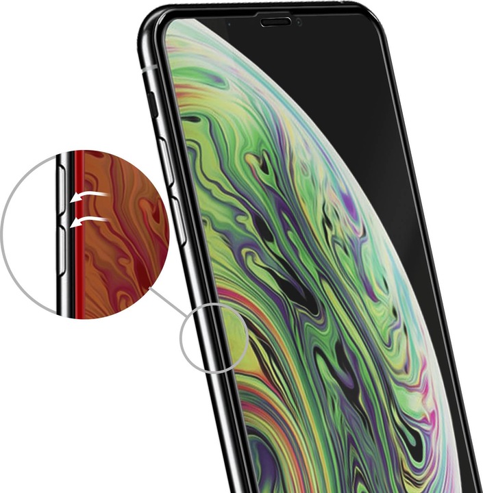 Actual product image Avizar Edge to Edge screen protector, display foil (1 Piece, Apple iPhone XS Max)