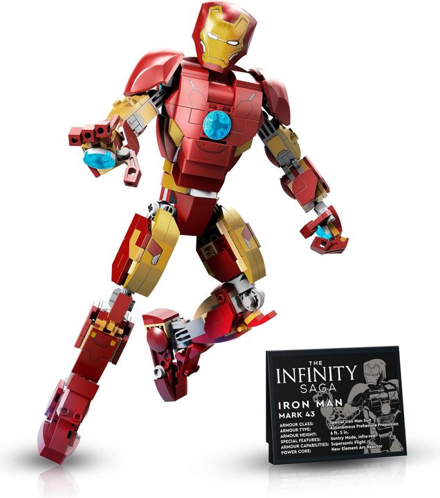 Actual product image LEGO Iron Man figure (76206, LEGO Marvel)