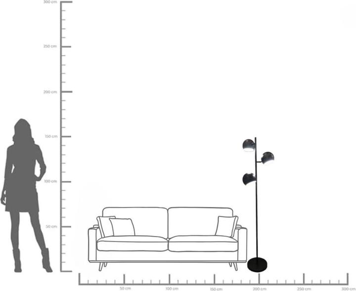 Image du produit Kare Design Stehleuchte Calotta Schwarz 3er 151cm