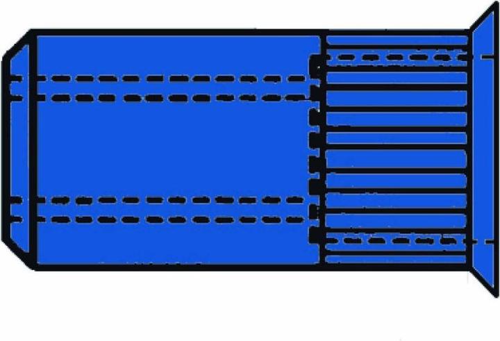 Produktbild Gesipa 1433713 Blindnietmutter (Ø x L) 9 mm x 15.5 mm M6 Stahl 250 St.