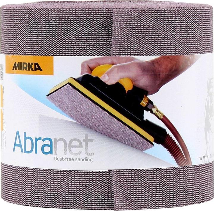 Actual product image Mirka ABRANET Sanding paper roll 115mm x 10m P120 Sanding roller Velcro ( 545BY001123R ) (P120)