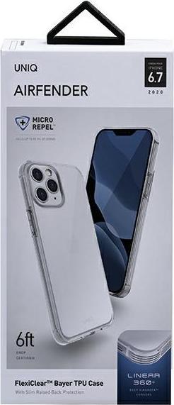 Actual product image Uniq Unique Air Fender iPhone 12 Pro Max 6.7 case, clear (Apple iPhone 12 Pro Max)