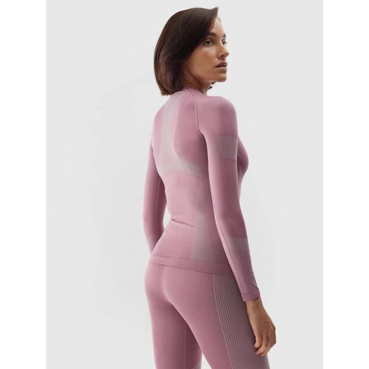 Actual product image 4F Women's thermoactive sweatshirt F113 dark pink 4FAW23USEAF113 53S M/L (M, L)