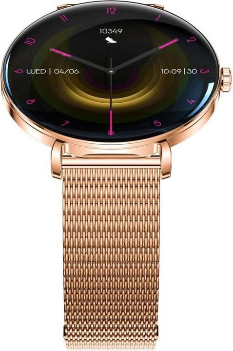 Actual product image Forever Smartwatch SB-370 Rose Gold - Leopard Print