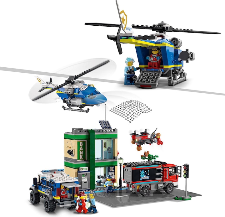 Immagine prodotto LEGO Rapina in banca con inseguimento in auto (60317, LEGO City)