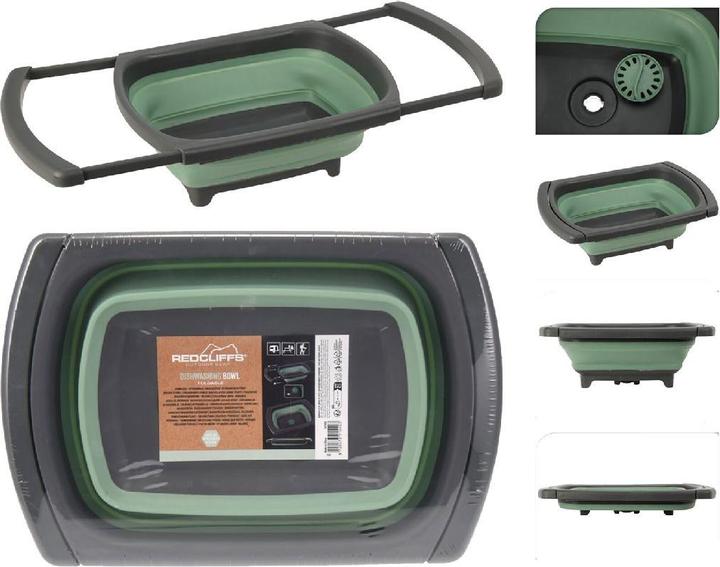 Image du produit Redcliffs Bol à vaisselle pliable vert