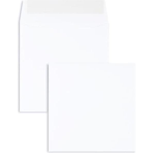 Blanke, Briefumschlag, Briefumschläge 130x130mm 90g/qm haftklebend VE=100 Stück weiss (100 x)