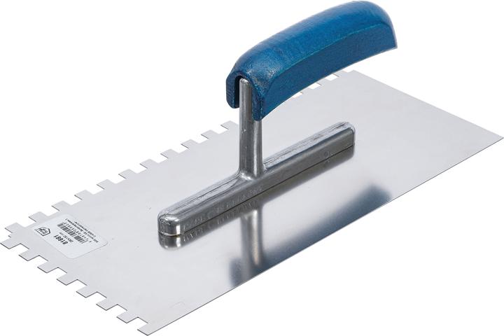 BGS Toothed Trowel Stainless Square teeth 280 x 130 mm (13 cm)