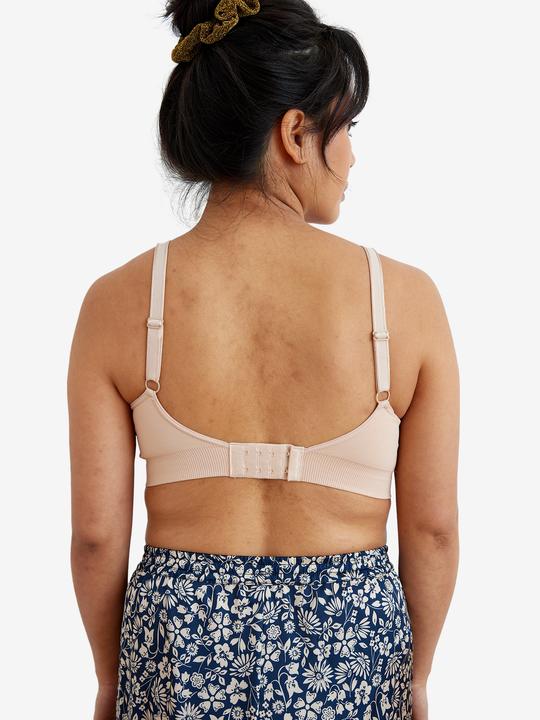 Produktbild Vertbaudet 2er-Pack nahtlose Bustiers für Schwangerschaft und Stillzeit mit Spitze (M)