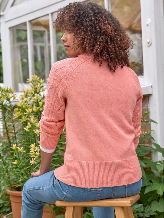 Produktbild Woolovers Strickjacke Rundhalsausschnitt PointelleStoff (S)