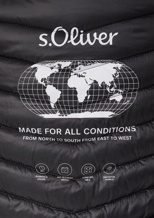 Produktbild S.Oliver Outdoor-Jacke Leichte Steppjacke mit sportiven Kontrastdetails | 360° Circular Vision (M)