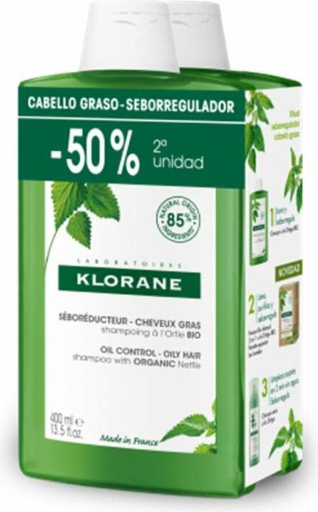 Immagine prodotto Klorane champu ortiga 2x400ml ba (400 ml)