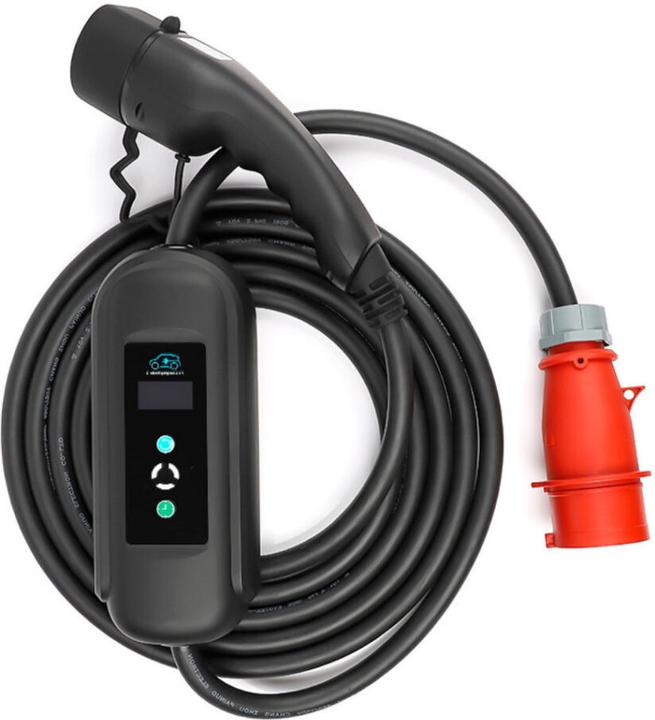 Actual product image eLoad + EV charging device, 11 kW, 8-16 A, 3-phase, CEE-Type2, 10 m (11 kW, 10 m)