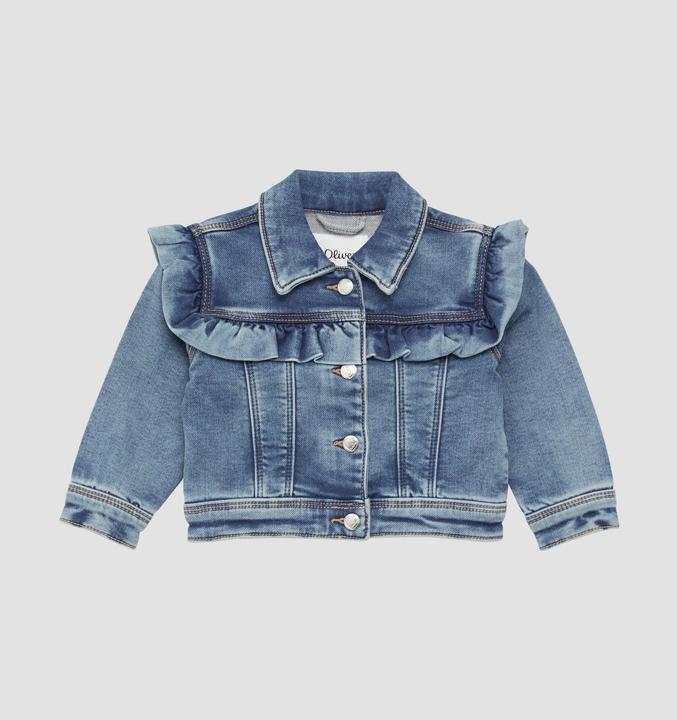 Image du produit S.Oliver Indoor-Jacke Jeansjacke mit Rüschen und Used-Effekt (68)