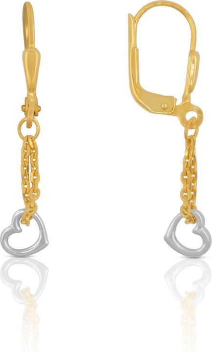 Image du produit Muau Boucles d'oreilles (750, Or blanc, Or jaune 18 carats)