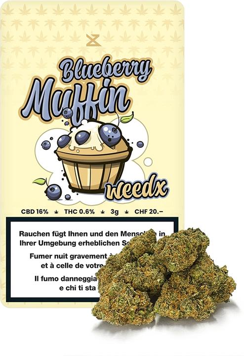 weedx Blueberry Muffin 3g (3 g, Indoor)