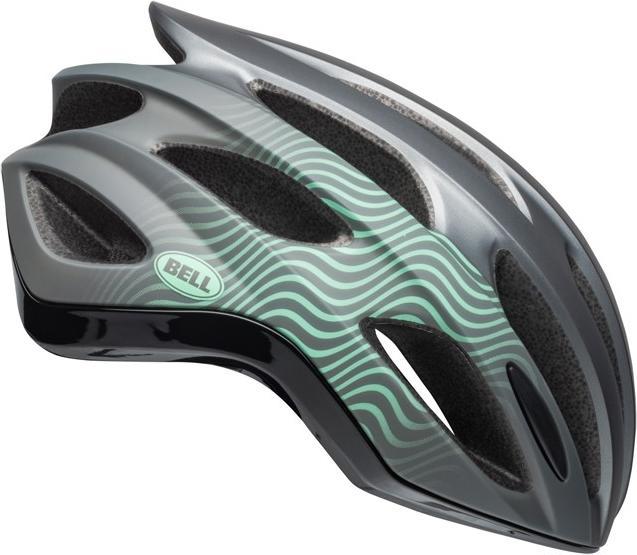Actual product image Bell Helmet Formula Tsunami Matte Gloss Gunmetal Mint dydis L (58-62cm) (58 - 62 cm)