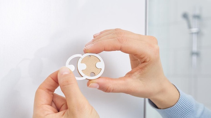 Actual product image tesa SPAA wall shower holder incl. adhesive solution without drilling