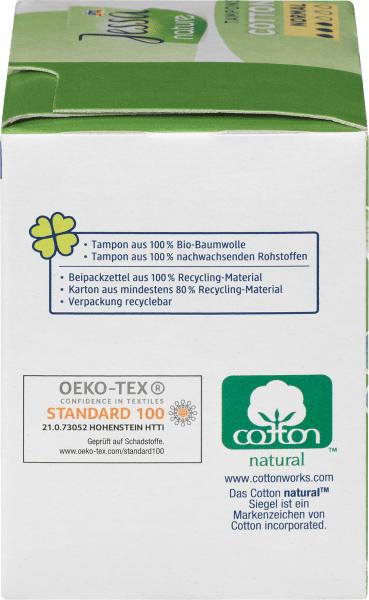 Produktbild dm Jessa Tampons Cotton Normal nature (16 x, Normal)