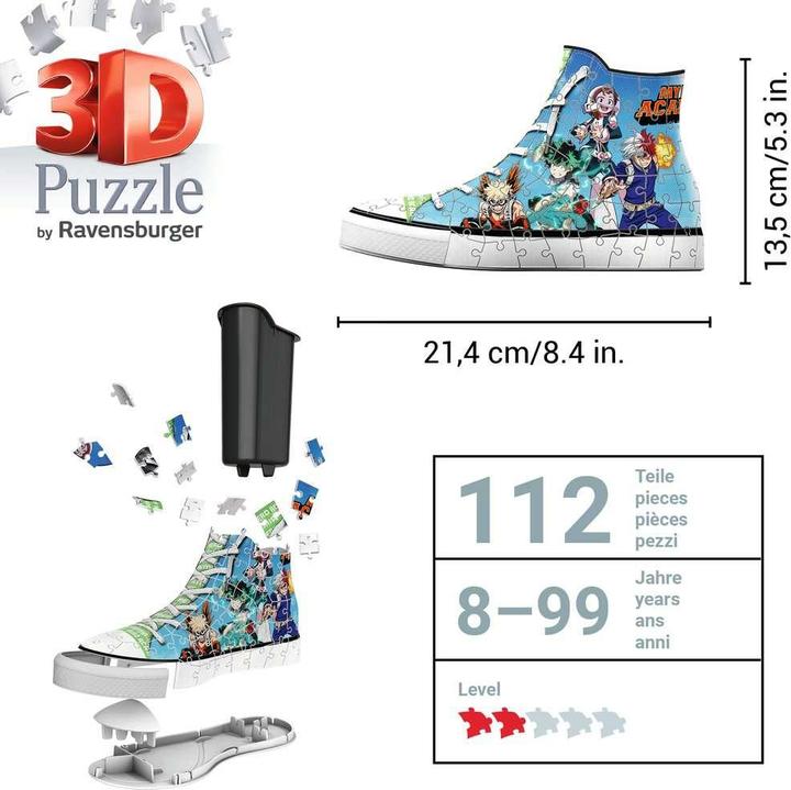 Productafbeelding Ravensburger RAV Puzzel Sneaker My Hero Academia 11567 (108 onderdelen)