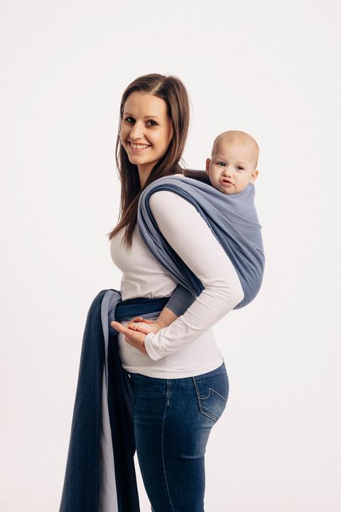 Actual product image Lennylamb Little Herringbone - Ombre Blue (4.60 m)