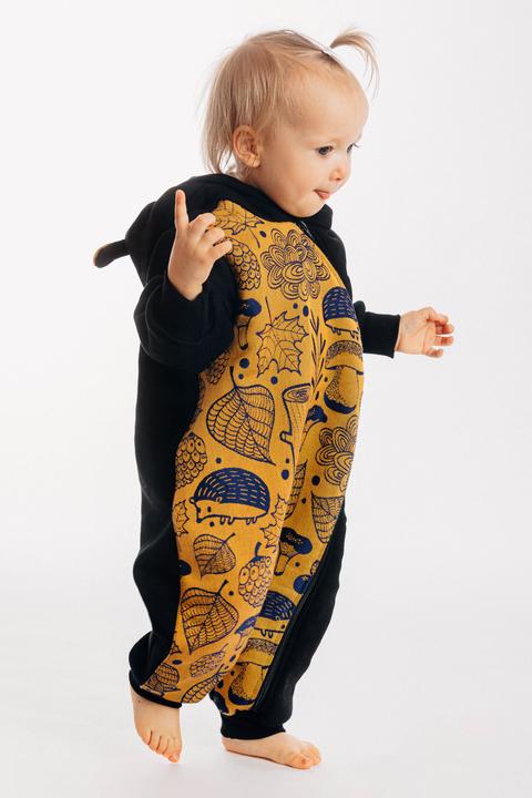 Actual product image Lennylamb Bear Romper - Under The Leaves (104)