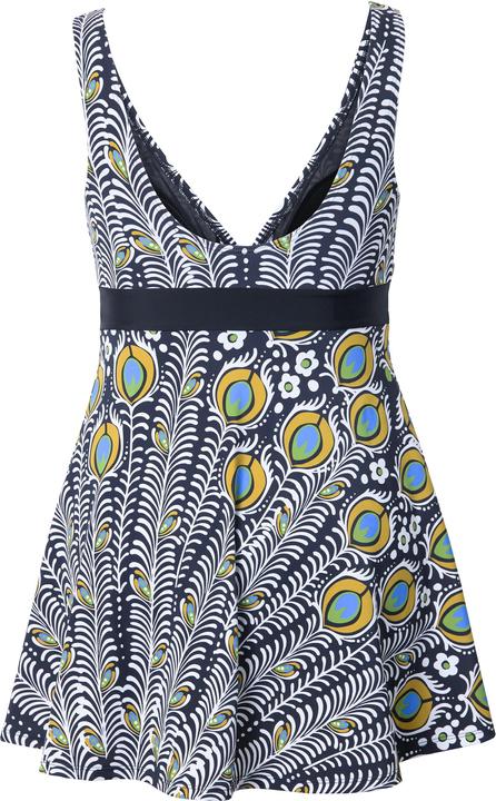 Immagine prodotto Ulla Popken Abito da bagno con pavone, coppe morbide, materiale riciclato e fodera di power mesh (60)