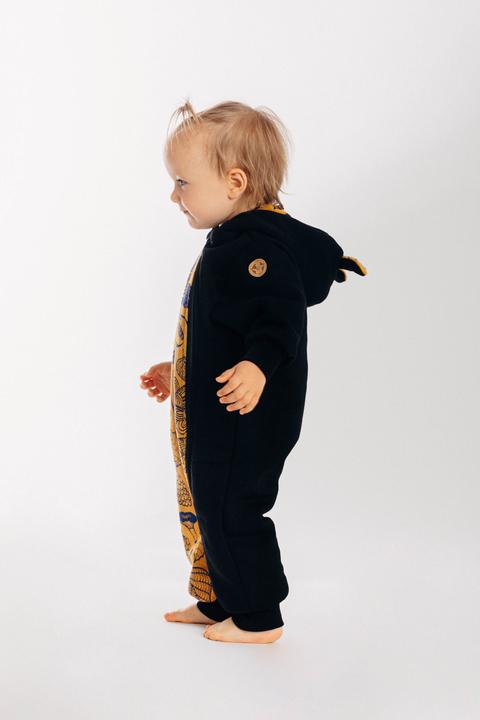 Actual product image Lennylamb Bear Romper - Under The Leaves (104)