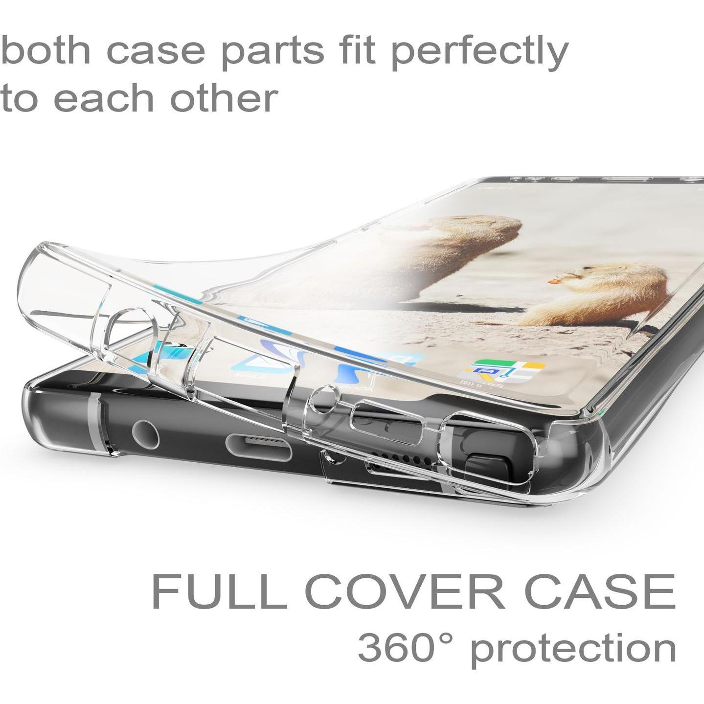 Thumbnail - Nalia 360 Grad Handyhülle (Samsung Galaxy Note 8), Smartphone Hülle, Transparent
