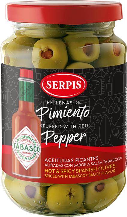 Immagine prodotto Serpis Olive Manzanilla con TABASCO (340 g)