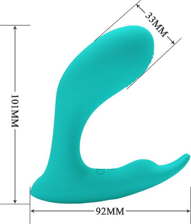 Produktbild Pretty Love Idabelle Vibration & Pulsation Fernbedienung Blau