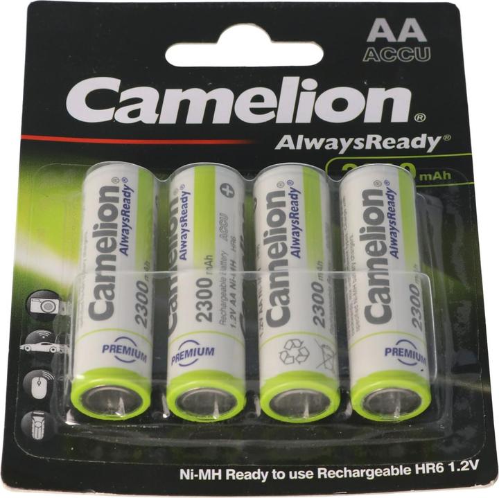 Produktbild Camelion Akku AA, Mignon LR6, HR6, mit bis zu 2300mAh in 4er Blisterverpackung (AA, 2300 mAh)