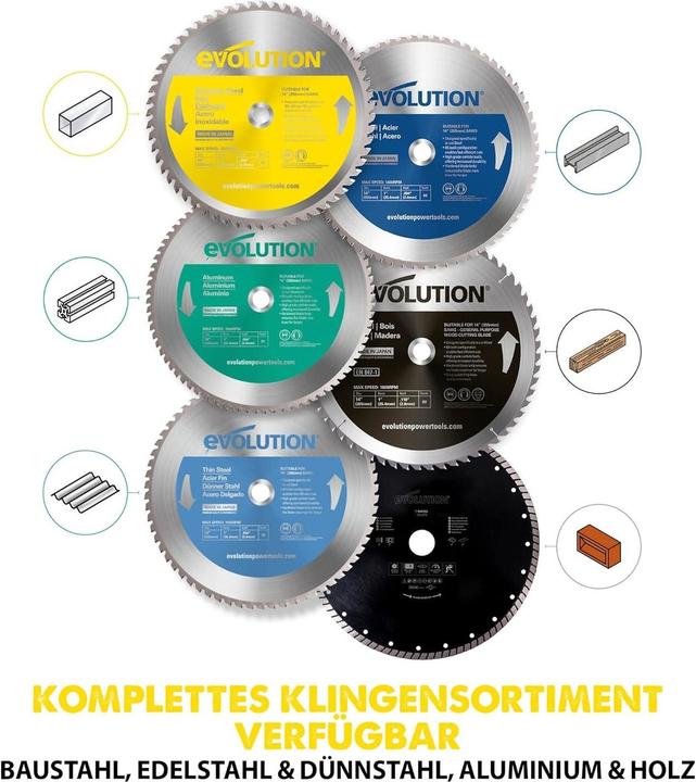 Image du produit Evolution Lame de scie pour acier inoxydable 355x25,4mm T90