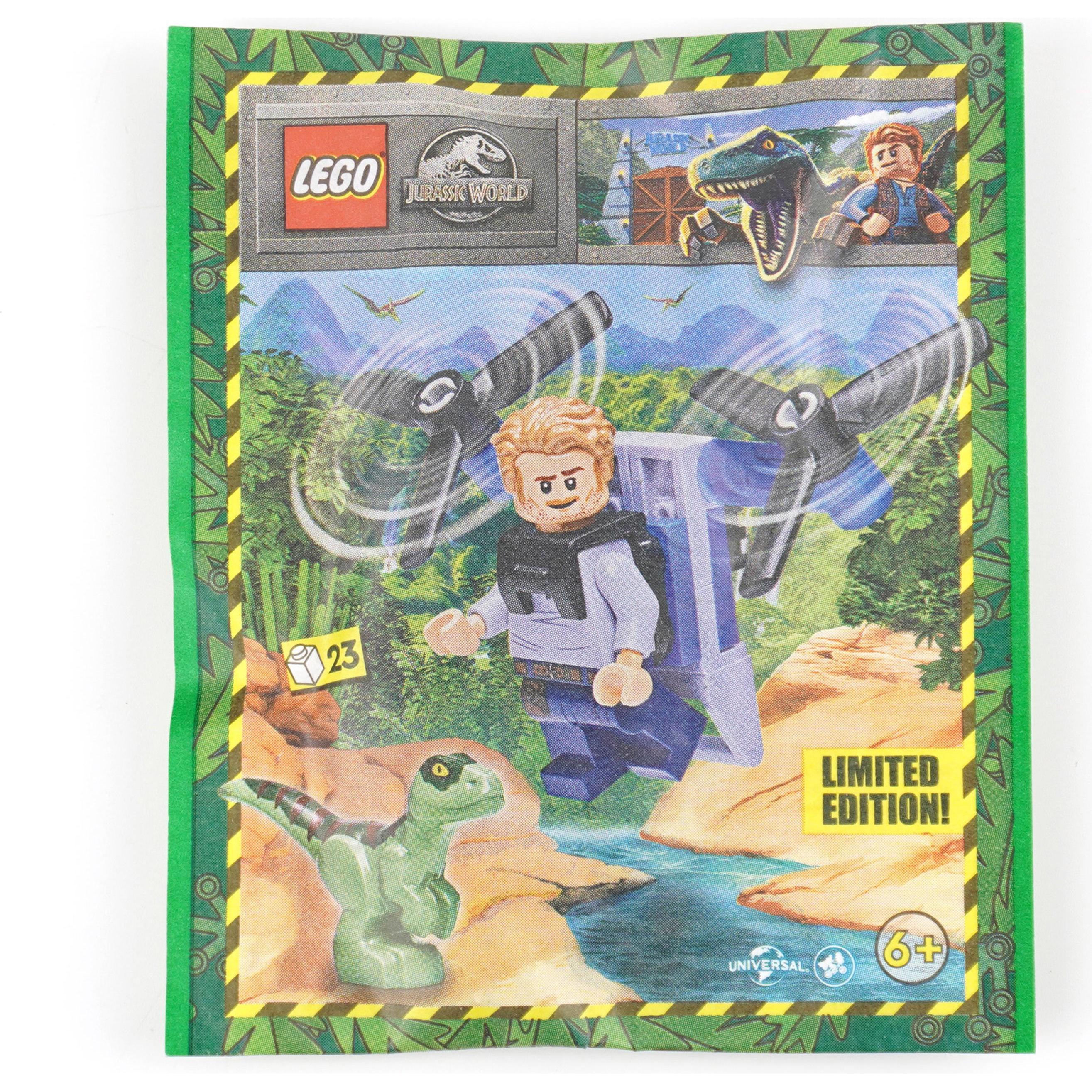 LEGO Jurassic World Owen mit Jetpack und Raptor - 122328 NEU! Menge 1x (122328, LEGO Jurassic World)