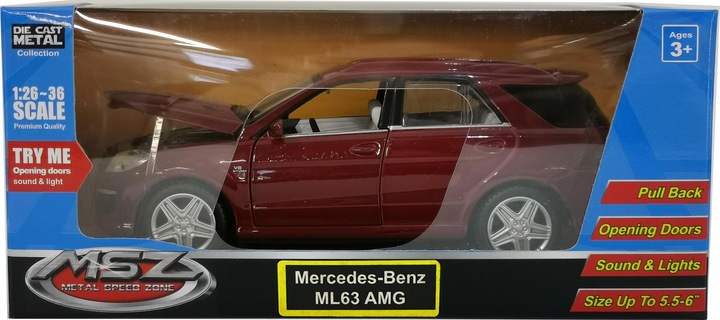 Actual product image MSZ Car MERCEDES-BENZ ML64 AMG, 1:32