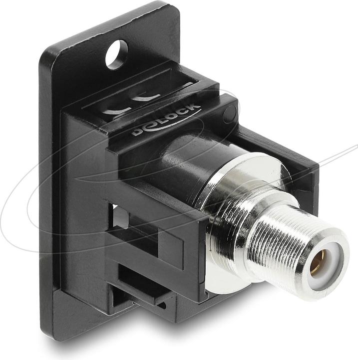 Produktbild Delock Panel Mount Cinch Buchse zu Cinch Buchse weiss / schwa