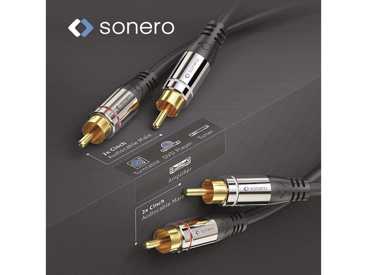Produktbild Sonero Audio-Kabel Cinch - Cinch 0.5 m (0.50 m, Cinch)