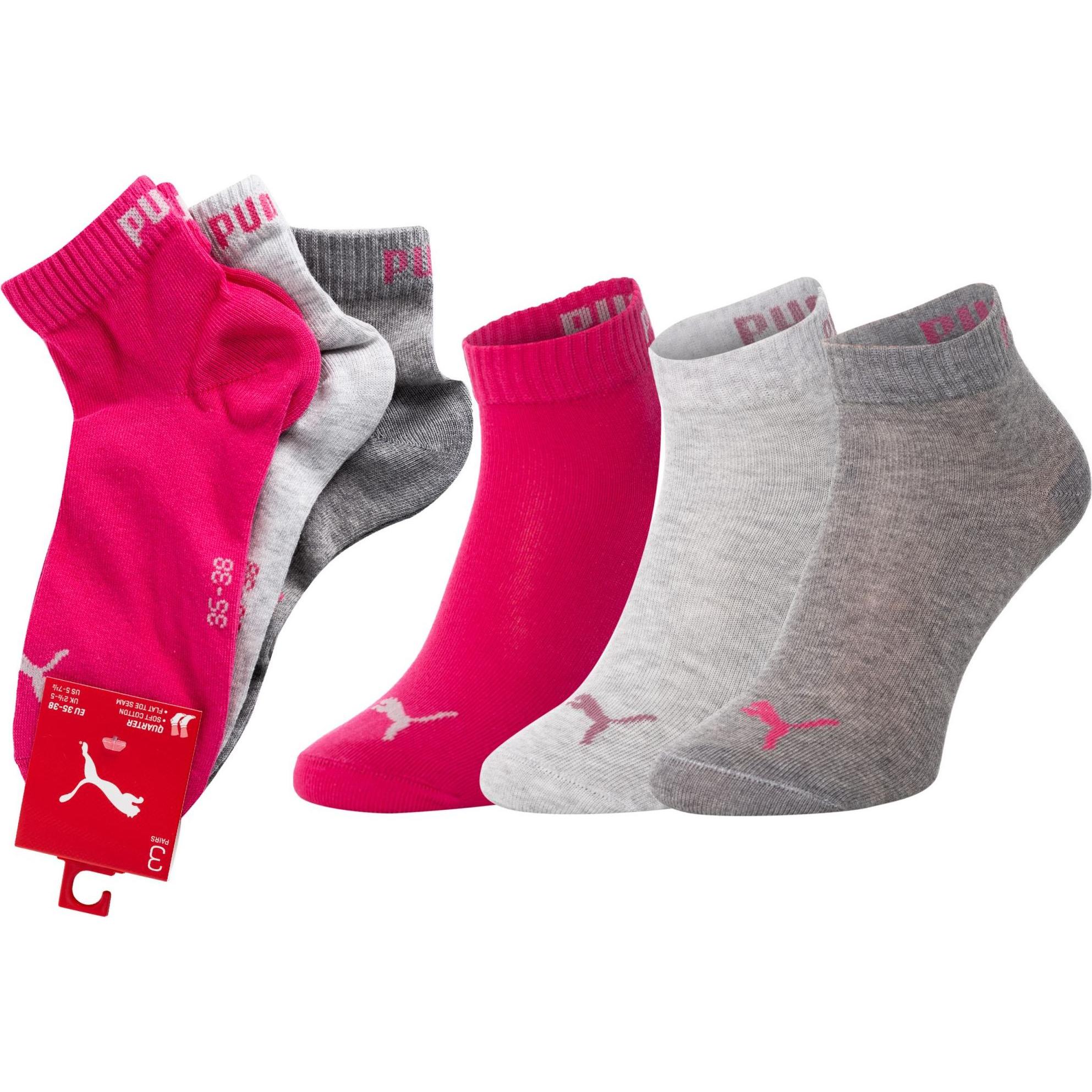 Thumbnail - Puma, Damen, Socken, Socken Sportlich Stretch, Grau, (35 - 38)