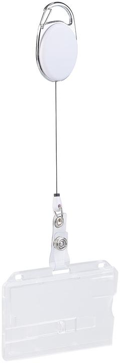 Produktbild General Office 50er-Set Ausweishüllen aus Hartplastik mit Jojo-Befestigungs-Clip