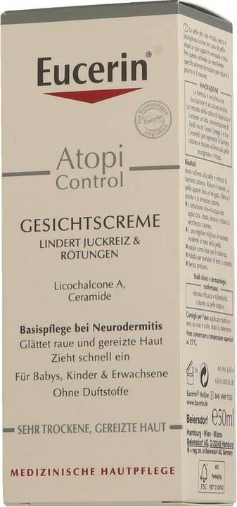 Produktbild Eucerin AtopiControl (50 ml, 24h Creme, Bis SPF 10)