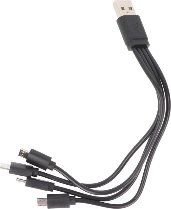 Actual product image Keeppower USB distributor type-A to 4 x Micro USB length: 0.2 m up to 2.1A (0.20 m, USB 2.0)