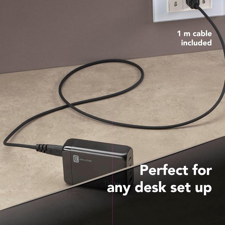 Actual product image Cellularline Multipower Desk GAN 130W (130 W, 4 ports)