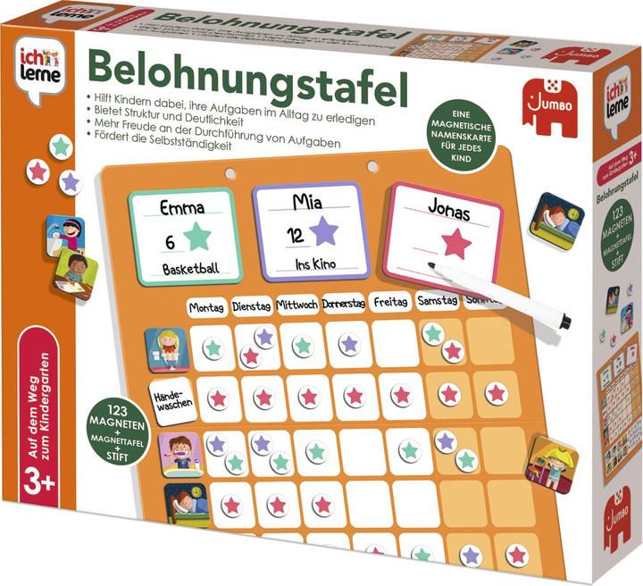 Actual product image Jumbo I learn reward board (German)