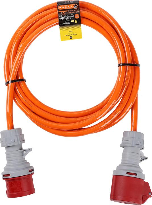 Image du produit Schönenberger Verlängerung CEE 5P 32A IP44 5m (5 m, CEE 16/5)