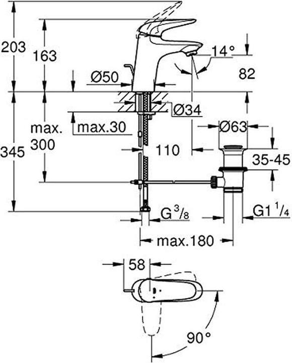 Actual product image Grohe 23581001