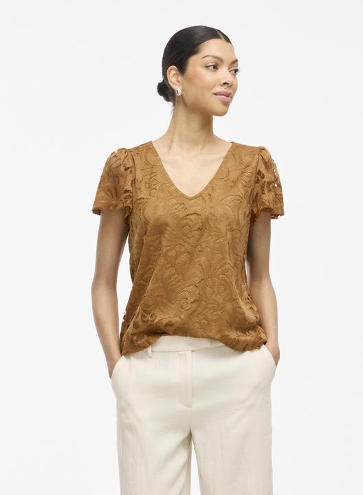 Produktbild Vila VISTASIA V-Ausschnitt Oberteil mit kurzen Ärmeln (M)