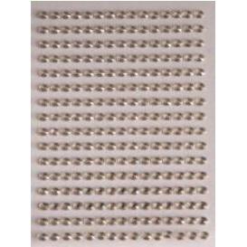 Brewis Selbstklebende silberne Strasssteine ​​6mm 140 Stk