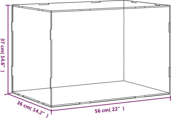 Produktbild vidaXL Schaukasten (56 x 36 x 37 cm)