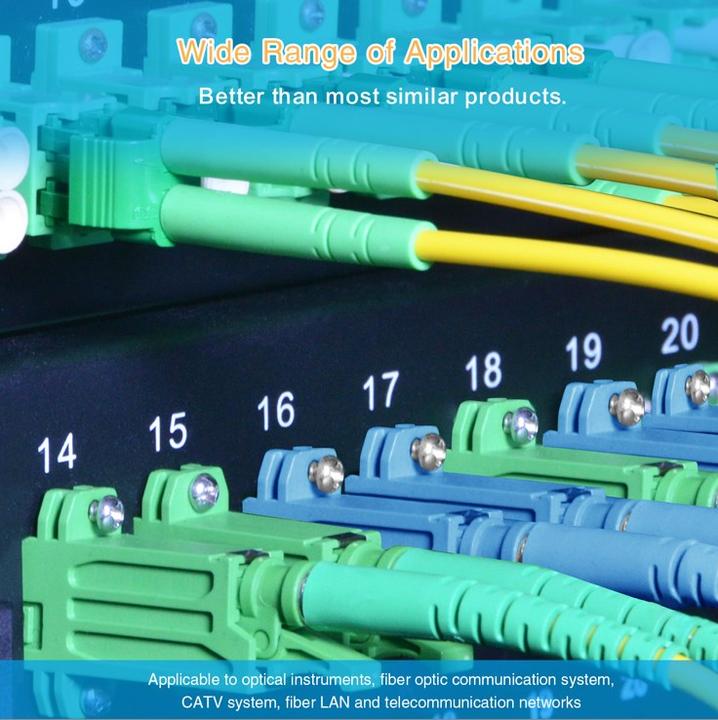 Produktbild Helos Patch-Kabel E2000 Multi-Mode bis LC Multi-Mode (1 m)